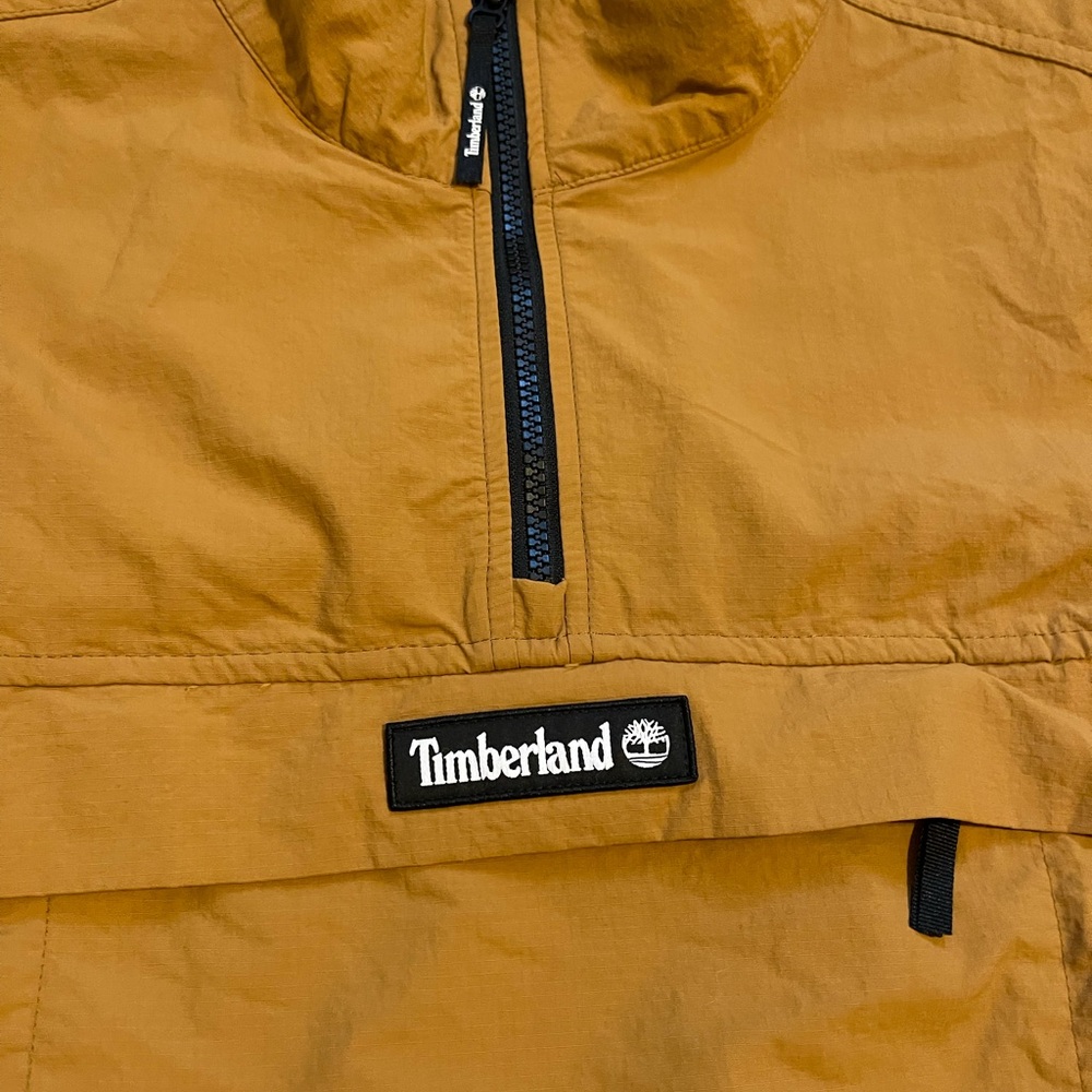 *SOLD*Timberland Anorak Windbreaker Jacket Mens XL Quarter Zip Nylon Rain Coat